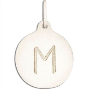 Helen Ficalora white gold letter “M” charm